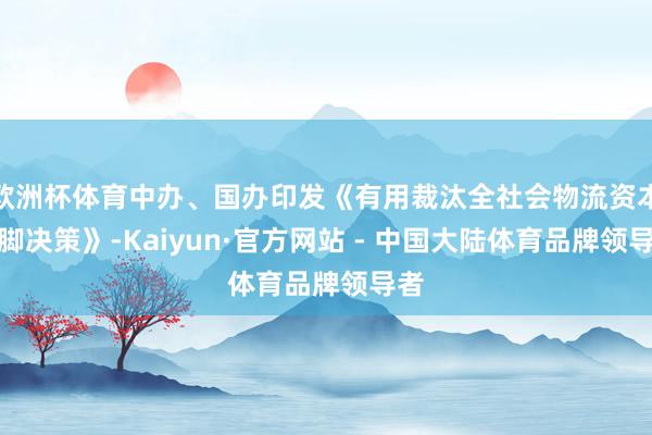 欧洲杯体育中办、国办印发《有用裁汰全社会物流资本手脚决策》-Kaiyun·官方网站 - 中国大陆体育品牌领导者