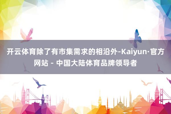 开云体育除了有市集需求的相沿外-Kaiyun·官方网站 - 中国大陆体育品牌领导者