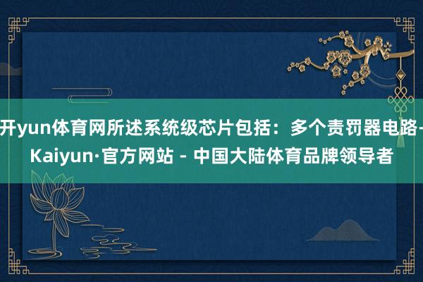 开yun体育网所述系统级芯片包括：多个责罚器电路-Kaiyun·官方网站 - 中国大陆体育品牌领导者